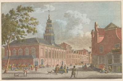 Vallonsk kirke i Rotterdam, ca. 1790 Fransk kirke i Rotterdam / L