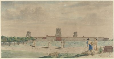 Grote Pagode te Chalembron, India av Carel Frederik Reimer