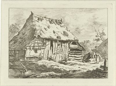 Par på en låve Landskap (1–6) (serietittel) av Carel Lodewijk Hansen