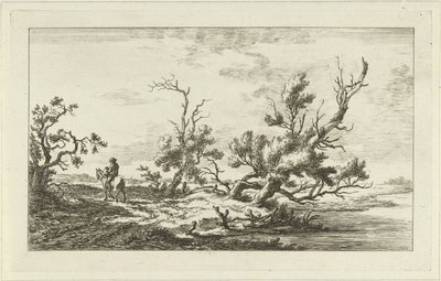 Rytter i et landskap Landskap (A-F) (serietittel) av Carel Lodewijk Hansen