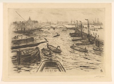 Havneutsikt av Carel Nicolaas Storm van 