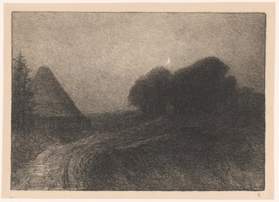 Nattlandskap på Kleve av Carel Nicolaas Storm van 