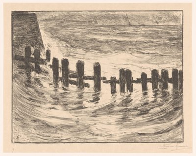 Pelearbeid i Schelde ved Vlissingen av Carel Nicolaas Storm van 