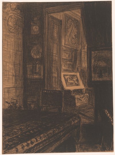 Interiør i en stue av Carel Nicolaas Storm van 