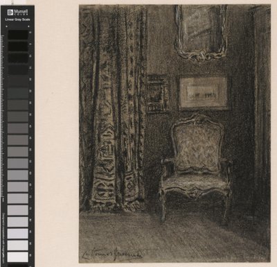 Kamerinterieur i de Rue du Trône 190 te Brussel av Carel Nicolaas Storm van 