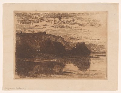 Ruiner av kasteel Poilvache Ruinene av Poilvache, nær Dinant (original tittel) av Carel Nicolaas Storm van 