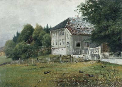 Huset til en notar i Drøbak (olje på lerret) av Carl Edvard Diriks