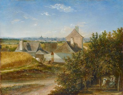 Utsikt over Wien fra Grinzing av Carl Agricola