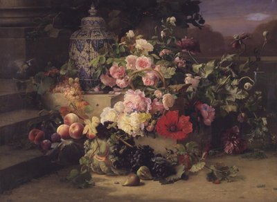Frukt- og blomstermaling av Carl Balsgaard