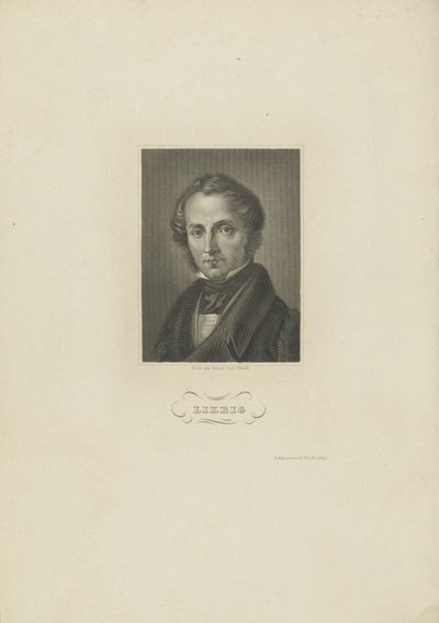 Portrett av kjemikeren Justus von Liebig, ca. 1840. av Carl Barth