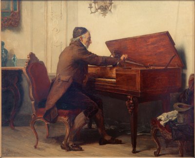 Mann am bordtastatur av Carl Bernhard Schlösser