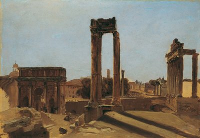 Du gir Forum Romanum av Carl Blechen