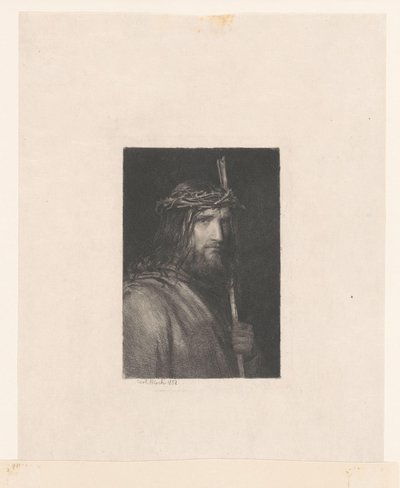 Kristus med tornekrone (Man of Sorrows) av Carl Bloch