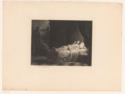 Døden som dame, med tilbeder av Carl Bloch