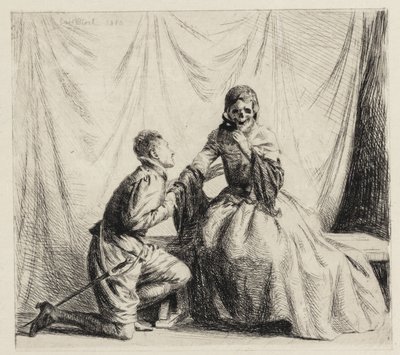 Den unge mannen og Døden av Carl Bloch