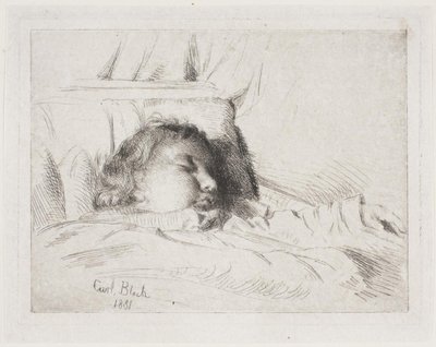 Det sovende barn av Carl Bloch