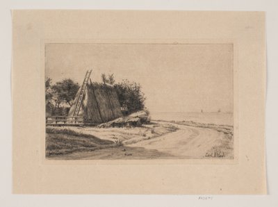 Landskapet med høystakken av Carl Bloch