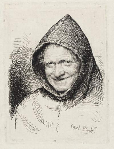 Smilende munk av Carl Bloch