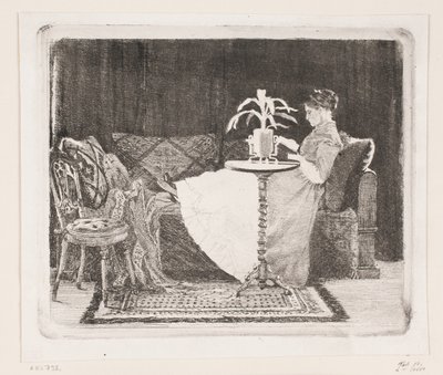 Lesende dame av Carl Bloch