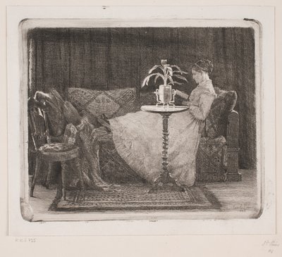 Lesende dame av Carl Bloch