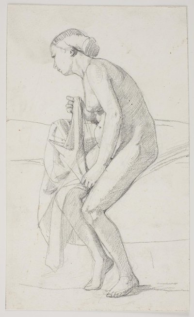 Studier til museets maleri "Jairi datter" (kms835) av Carl Bloch