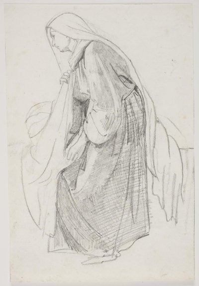 Studier til museets maleri "Jairi datter" (kms835) av Carl Bloch