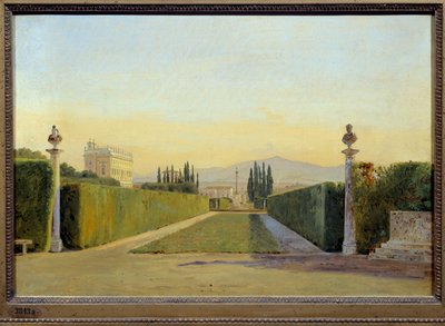 Hagene til Villa Albani. Maleri av Carl Christian Constantin Hansen (1804-1880) Ec. Dan. av Carl Christian Constantin Hansen