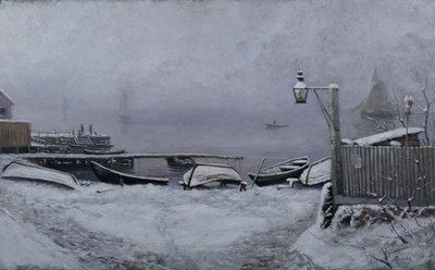 Desemberdag ved Drøbak av Carl Edvard Diriks