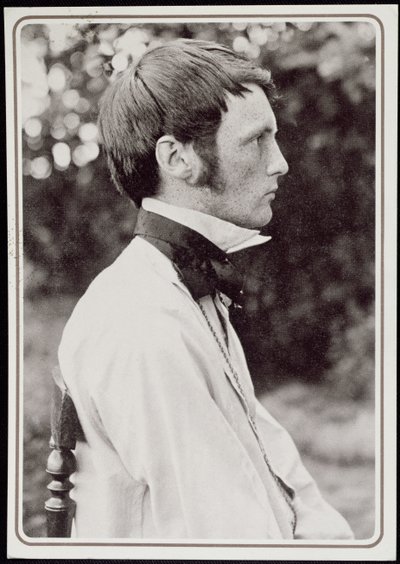 Portrett av Heinrich Vogeler (1872-1942) 1898 (bw-bilde) av Carl Eeg