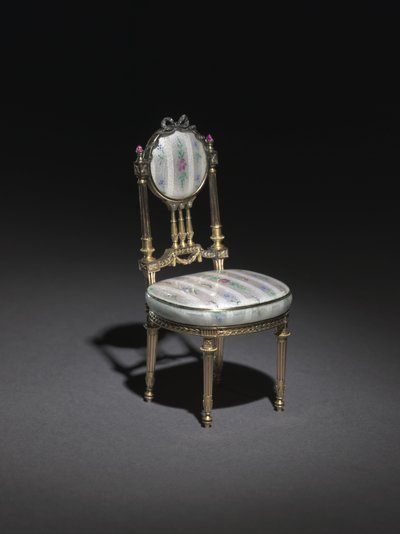 Miniatyrstol, 1896-1906 av Carl Fabergé