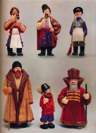Russiske nasjonaltyper, c1935 av Carl Fabergé