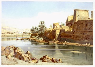 Isis-tempelet i Philae, 1870 av Carl Friedrich Heinrich Werner