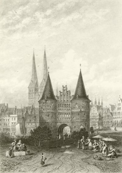 Holsteinporten, Lübeck av Carl Friedrich Heinrich Werner