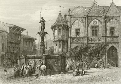 The Rathhaus, Hildesheim av Carl Friedrich Heinrich Werner