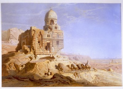 Tombs of the Khalifs, Kairo, 1871 av Carl Friedrich Heinrich Werner