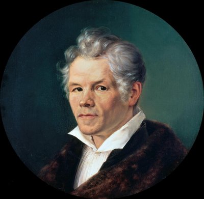 Portrett av Karl Friedrich Schinkel 1781-1841. av Carl Friedrich Ludwig Schmid