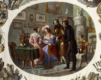 Interiør i smykkebutikk av Carl and Geiger Peter Johann Nepomuk Kunz