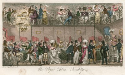The Royal Saloon, Piccadilly av Carl Georg Adolph Hasenpflug