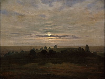 Steinalderfestning ved Nobbin, øya Rügen av Carl Gustav Carus