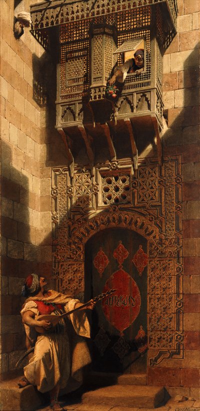 En Serenade i Kairo; En Serenata i Kairo, 1893 av Carl Haag