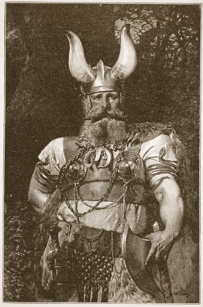 A Viking Chief, illustrasjon fra 