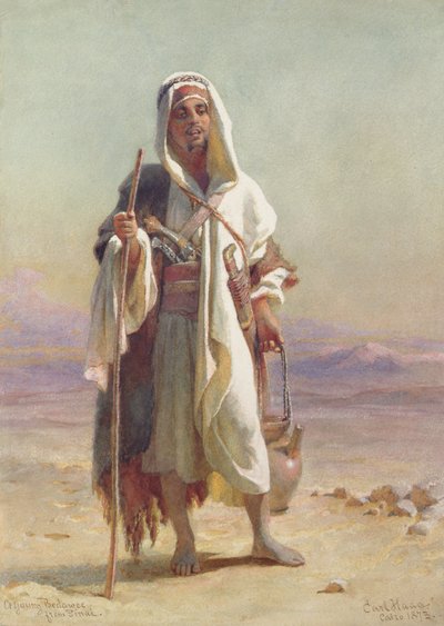 En ung bedawee fra Sinai, 1873 av Carl Haag