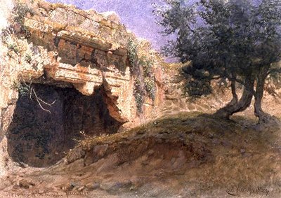 Inngang til Kongenes graver, Jerusalem av Carl Haag
