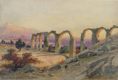 Akvedukten i Salona, Dalmatia, 1854 av Carl Haag