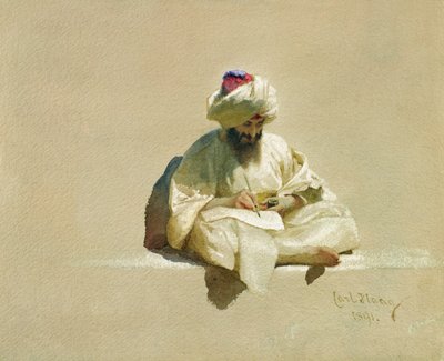 Brevskriveren, 1891 av Carl Haag