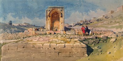 The Valley and Lower Pool of Gihon, Jerusalem, 1859 av Carl Haag