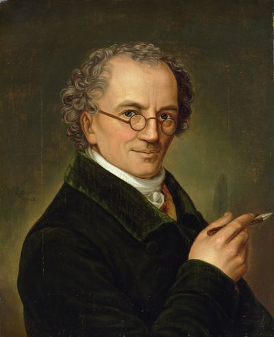 Kunstneren Friedrich Carl Groger (1766-1838) 1828 av Carl Heinrich Adolph Grimm