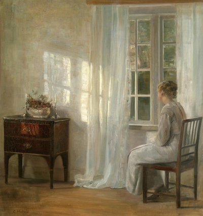 Venter ved vinduet av Carl Holsoe