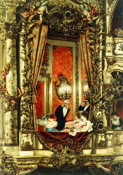 Franz Josef ved Operaen, 1883 av Carl Kahler