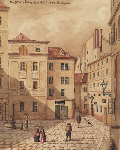 Knaffelsche Foundation House på Jacobergasse nr. 807 i Wien av Carl L. Wiesböck